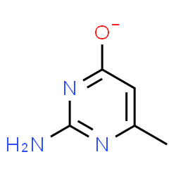 ChemSpider 2D Image | 2-Amino-6-methyl-4-pyrimidinolate | C5H6N3O