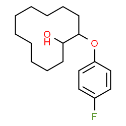 ChemSpider 2D Image | 2-(4-Fluorophenoxy)cyclododecanol | C18H27FO2