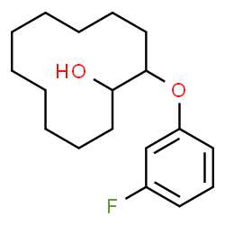 ChemSpider 2D Image | 2-(3-Fluorophenoxy)cyclododecanol | C18H27FO2