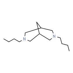 ChemSpider 2D Image | 3,7-Dibutyl-3,7-diazabicyclo[3.3.1]nonane | C15H30N2