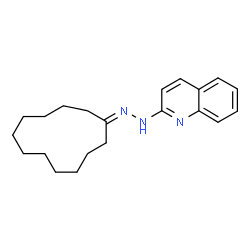 ChemSpider 2D Image | 2-(2-Cyclododecylidenehydrazino)quinoline | C21H29N3