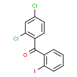 ChemSpider 2D Image | (2,4-Dichlorophenyl)(2-iodophenyl)methanone | C13H7Cl2IO