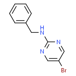 ChemSpider 2D Image | N-Benzyl-5-bromo-2-pyrimidinamine | C11H10BrN3