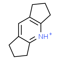 ChemSpider 2D Image | 1,2,3,5,6,7-Hexahydrodicyclopenta[b,e]pyridinium | C11H14N