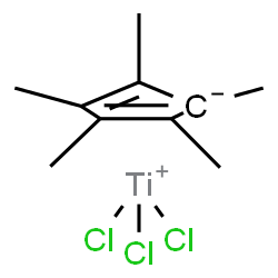 ChemSpider 2D Image | (PENTAMETHYLCYCLOPENTADIENYL)TITANIUM TRICHLORIDE | C10H15Cl3Ti