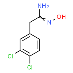 ChemSpider 2D Image | 2-(3,4-Dichlorophenyl)-N-hydroxy-acetamidine | C8H8Cl2N2O