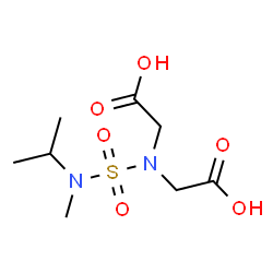 ChemSpider 2D Image | 2,2'-{[Isopropyl(methyl)sulfamoyl]imino}diacetic acid | C8H16N2O6S