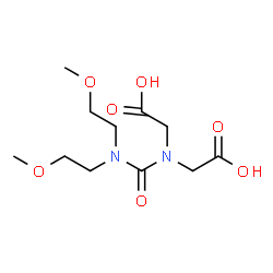 ChemSpider 2D Image | 2,2'-{[Bis(2-methoxyethyl)carbamoyl]imino}diacetic acid | C11H20N2O7