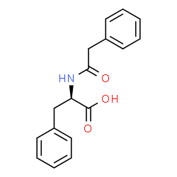 ChemSpider 2D Image | N-(Phenylacetyl)-D-phenylalanine | C17H17NO3