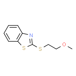 ChemSpider 2D Image | 2-[(2-Methoxyethyl)sulfanyl]-1,3-benzothiazole | C10H11NOS2