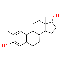 ChemSpider 2D Image | 2-Methylestra-1,3,5(10)-triene-3,17-diol | C19H26O2