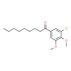 ChemSpider 2D Image | 1-(3-Chloro-4,5-dimethoxyphenyl)-1-nonanone | C17H25ClO3