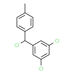 ChemSpider 2D Image | 1,3-Dichloro-5-[chloro(4-methylphenyl)methyl]benzene | C14H11Cl3
