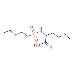 ChemSpider 2D Image | N-[(2-Ethoxyethyl)sulfonyl]-O-methylhomoserine | C9H19NO6S