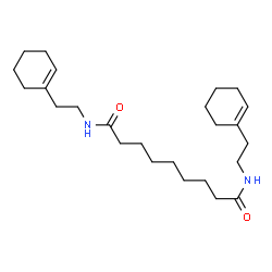 ChemSpider 2D Image | N,N'-Bis[2-(1-cyclohexen-1-yl)ethyl]nonanediamide | C25H42N2O2