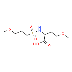 ChemSpider 2D Image | N-[(3-Methoxypropyl)sulfonyl]-O-methylhomoserine | C9H19NO6S