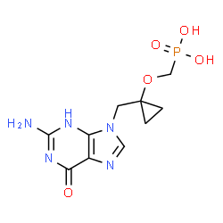 ChemSpider 2D Image | 9-((1-phosphonomethoxycyclopropyl)methyl)guanine | C10H14N5O5P