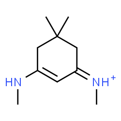ChemSpider 2D Image | (1Z)-N,5,5-Trimethyl-3-(methylamino)-2-cyclohexen-1-iminium | C10H19N2