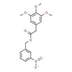 ChemSpider 2D Image | 3-Nitrobenzyl (3,4,5-trimethoxyphenyl)acetate | C18H19NO7