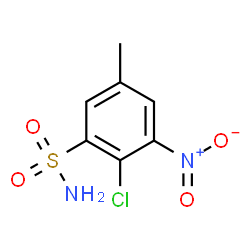 ChemSpider 2D Image | 2-Chloro-5-methyl-3-nitrobenzenesulfonamide | C7H7ClN2O4S