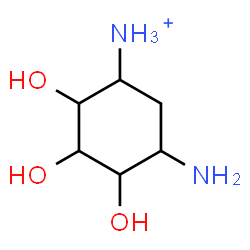 ChemSpider 2D Image | 5-Amino-2,3,4-trihydroxycyclohexanaminium | C6H15N2O3