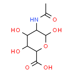 ChemSpider 2D Image | 2-Acetamido-2-deoxyhexopyranuronic acid | C8H13NO7