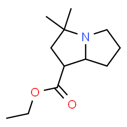 ChemSpider 2D Image | Ethyl 3,3-dimethylhexahydro-1H-pyrrolizine-1-carboxylate | C12H21NO2