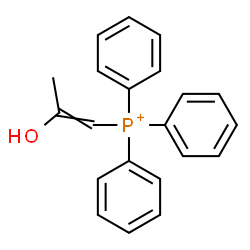 ChemSpider 2D Image | (2-Hydroxy-1-propen-1-yl)(triphenyl)phosphonium | C21H20OP