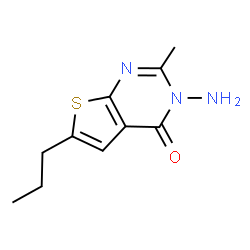 ChemSpider 2D Image | 3-amino-2-methyl-6-propylthieno[2,3-d]pyrimidin-4-one | C10H13N3OS