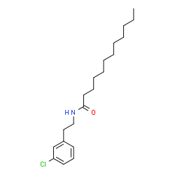 ChemSpider 2D Image | N-[2-(3-Chlorophenyl)ethyl]dodecanamide | C20H32ClNO