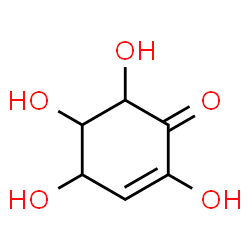 ChemSpider 2D Image | 2,4,5,6-Tetrahydroxy-2-cyclohexen-1-one | C6H8O5