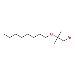 ChemSpider 2D Image | 1-[(1-Bromo-2-methyl-2-propanyl)oxy]octane | C12H25BrO