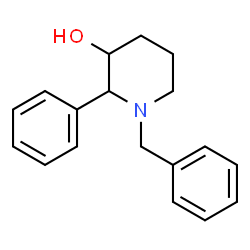 ChemSpider 2D Image | 1-Benzyl-2-phenyl-3-piperidinol | C18H21NO