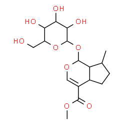 ChemSpider 2D Image | Methyl 1-(hexopyranosyloxy)-7-methyl-1,4a,5,6,7,7a-hexahydrocyclopenta[c]pyran-4-carboxylate | C17H26O9