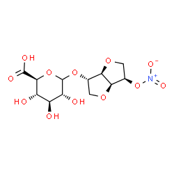 ChemSpider 2D Image | 1,4:3,6-Dianhydro-2-O-D-glucopyranuronosyl-5-O-nitro-D-glucitol | C12H17NO12