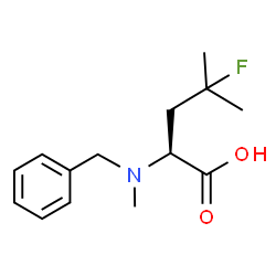 ChemSpider 2D Image | N-Benzyl-4-fluoro-N-methyl-L-leucine | C14H20FNO2