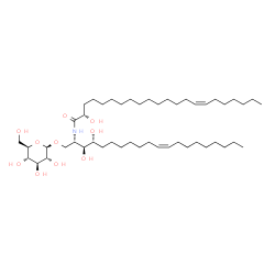 ChemSpider 2D Image | (2S,15Z)-N-[(2S,3S,4R,11Z)-1-(beta-D-Glucopyranosyloxy)-3,4-dihydroxy-11-icosen-2-yl]-2-hydroxy-15-docosenamide | C48H91NO10