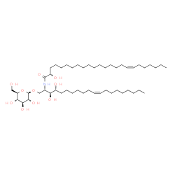 ChemSpider 2D Image | (2S,17Z)-N-[(2S,3S,4R,11Z)-1-(beta-D-Glucopyranosyloxy)-3,4-dihydroxy-11-icosen-2-yl]-2-hydroxy-17-tetracosenamide | C50H95NO10