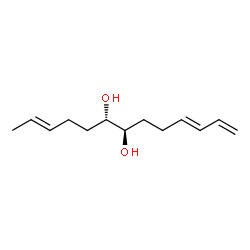 ChemSpider 2D Image | (2E,6S,7R,10E)-2,10,12-Tridecatriene-6,7-diol | C13H22O2