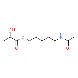 ChemSpider 2D Image | 5-Acetamidopentyl (2S)-2-hydroxypropanoate | C10H19NO4