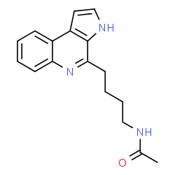 ChemSpider 2D Image | N-[4-(3H-Pyrrolo[2,3-c]quinolin-4-yl)butyl]acetamide | C17H19N3O