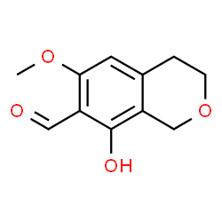 ChemSpider 2D Image | 8-Hydroxy-6-methoxy-3,4-dihydro-1H-isochromene-7-carbaldehyde | C11H12O4