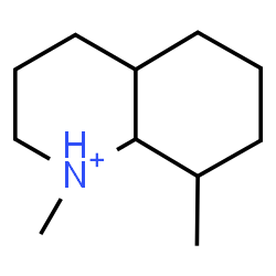 ChemSpider 2D Image | 1,8-Dimethyldecahydroquinolinium | C11H22N