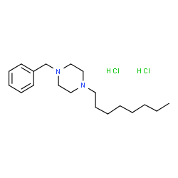 ChemSpider 2D Image | 1-Benzyl-4-octylpiperazine dihydrochloride | C19H34Cl2N2