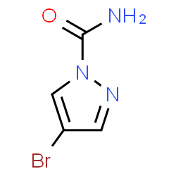 ChemSpider 2D Image | 4-Bromo-1H-pyrazole-1-carboxamide | C4H4BrN3O