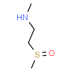 ChemSpider 2D Image | N-Methyl-2-(methylsulfinyl)ethanamine | C4H11NOS