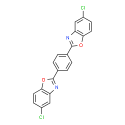 ChemSpider 2D Image | 2,2'-(1,4-Phenylene)bis(5-chloro-1,3-benzoxazole) | C20H10Cl2N2O2