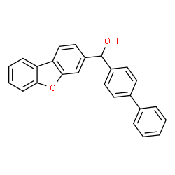 ChemSpider 2D Image | 4-Biphenylyl(dibenzo[b,d]furan-3-yl)methanol | C25H18O2