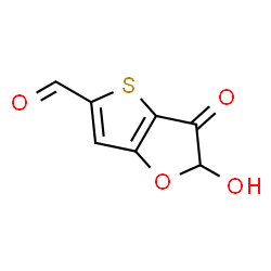 ChemSpider 2D Image | 2-Hydroxy-3-oxo-2,3-dihydrothieno[3,2-b]furan-5-carbaldehyde | C7H4O4S