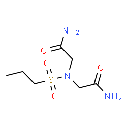 ChemSpider 2D Image | 2,2'-[(Propylsulfonyl)imino]diacetamide | C7H15N3O4S
